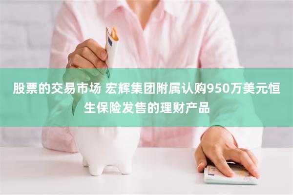 股票的交易市场 宏辉集团附属认购950万美元恒生保险发售的理财产品