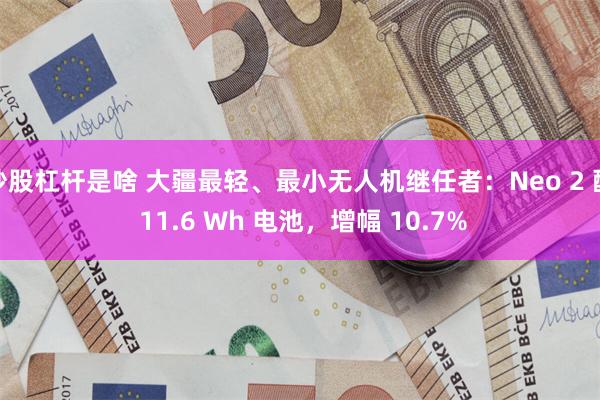 炒股杠杆是啥 大疆最轻、最小无人机继任者：Neo 2 配 11.6 Wh 电池，增幅 10.7%