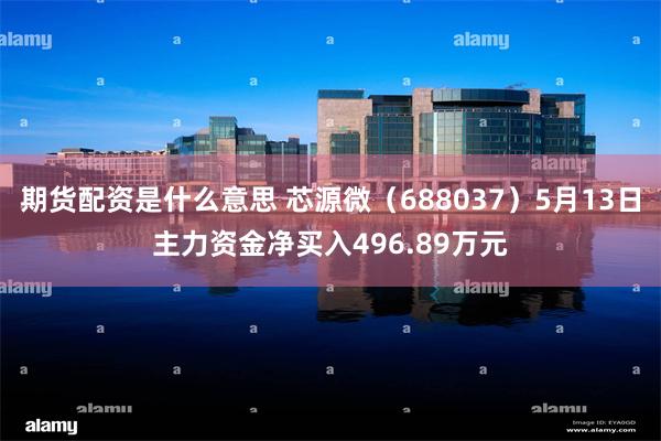 期货配资是什么意思 芯源微（688037）5月13日主力资金净买入496.89万元