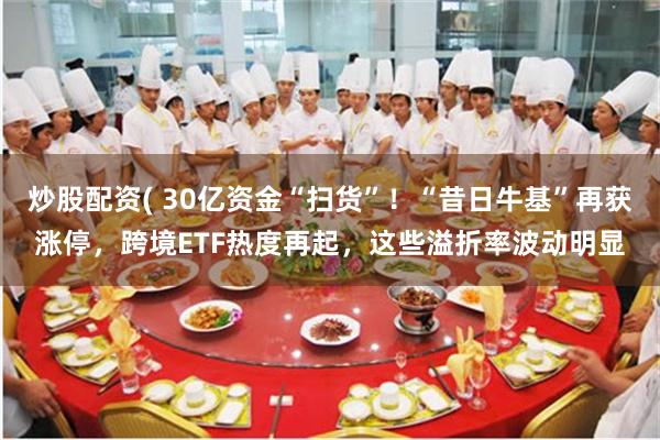 炒股配资( 30亿资金“扫货”！“昔日牛基”再获涨停，跨境ETF热度再起，这些溢折率波动明显