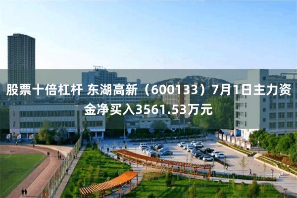 股票十倍杠杆 东湖高新(600133)7月1日主力资金净买入3561.53万元