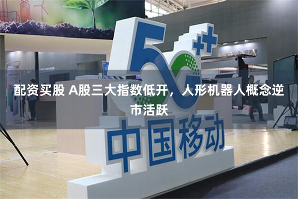 配资买股 A股三大指数低开，人形机器人概念逆市活跃