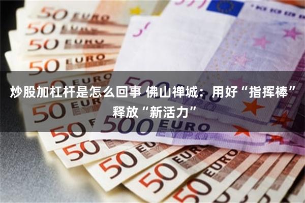 炒股加杠杆是怎么回事 佛山禅城：用好“指挥棒” 释放“新活力”