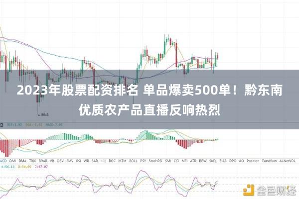 2023年股票配资排名 单品爆卖500单！黔东南优质农产品直播反响热烈