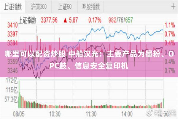 哪里可以配资炒股 中船汉光：主要产品为墨粉、OPC鼓、信息安全复印机