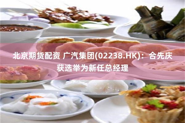 北京期货配资 广汽集团(02238.HK)：合先庆获选举为新任总经理