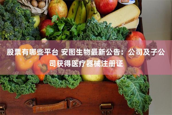 股票有哪些平台 安图生物最新公告：公司及子公司获得医疗器械注册证