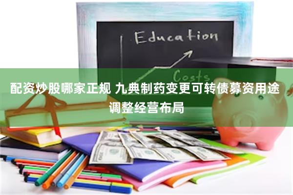 配资炒股哪家正规 九典制药变更可转债募资用途 调整经营布局