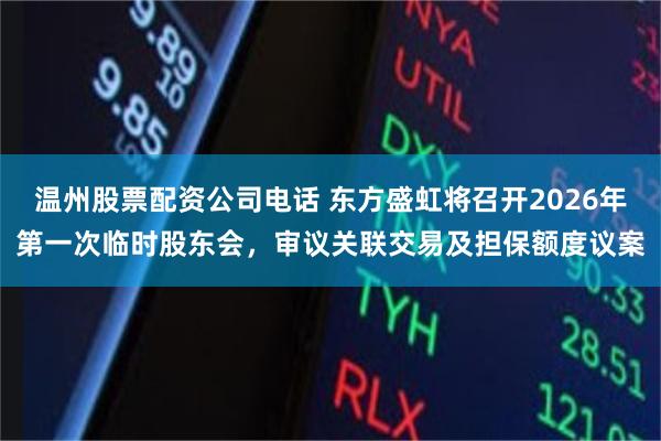 温州股票配资公司电话 东方盛虹将召开2026年第一次临时股东会，审议关联交易及担保额度议案