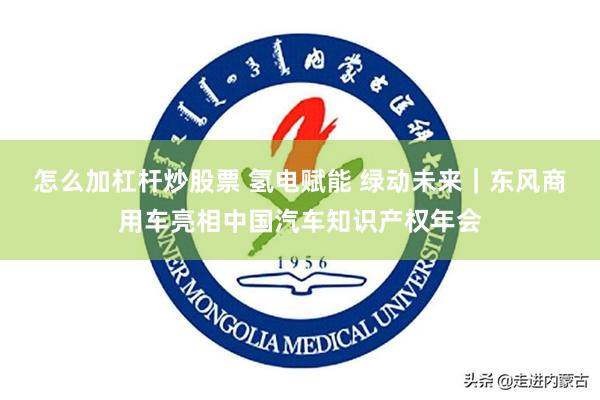 怎么加杠杆炒股票 氢电赋能 绿动未来｜东风商用车亮相中国汽车知识产权年会
