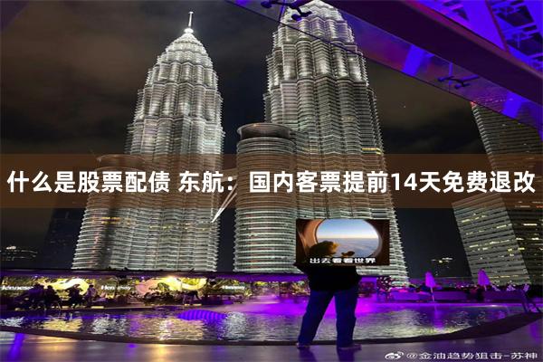 什么是股票配债 东航：国内客票提前14天免费退改