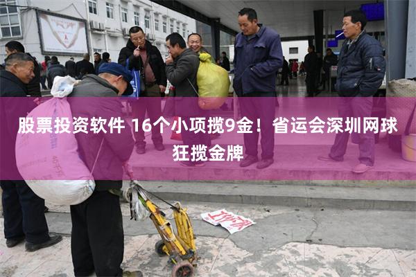 股票投资软件 16个小项揽9金！省运会深圳网球狂揽金牌
