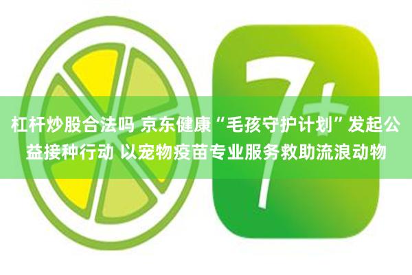 杠杆炒股合法吗 京东健康“毛孩守护计划”发起公益接种行动 以宠物疫苗专业服务救助流浪动物