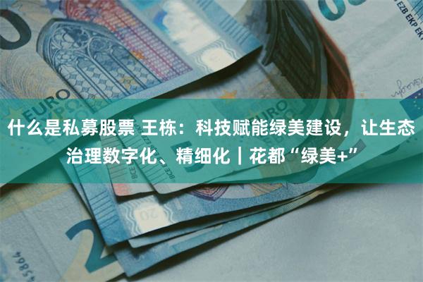 什么是私募股票 王栋：科技赋能绿美建设，让生态治理数字化、精细化｜花都“绿美+”