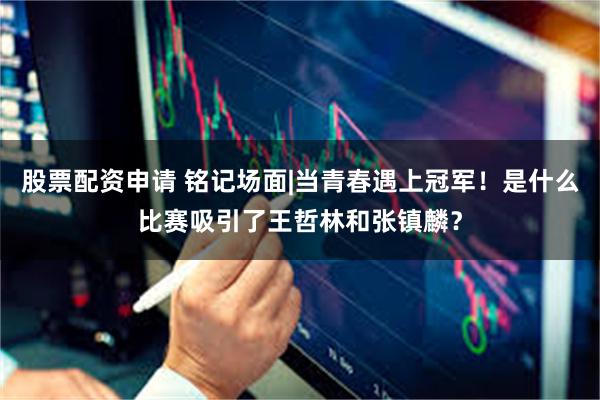 股票配资申请 铭记场面|当青春遇上冠军！是什么比赛吸引了王哲林和张镇麟？